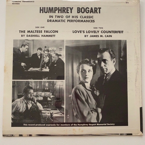 Humphrey Bogart Maltese Falcon Love's Lovely Counterfeit LP Sealed Vinyl Record - Picture 2 of 2
